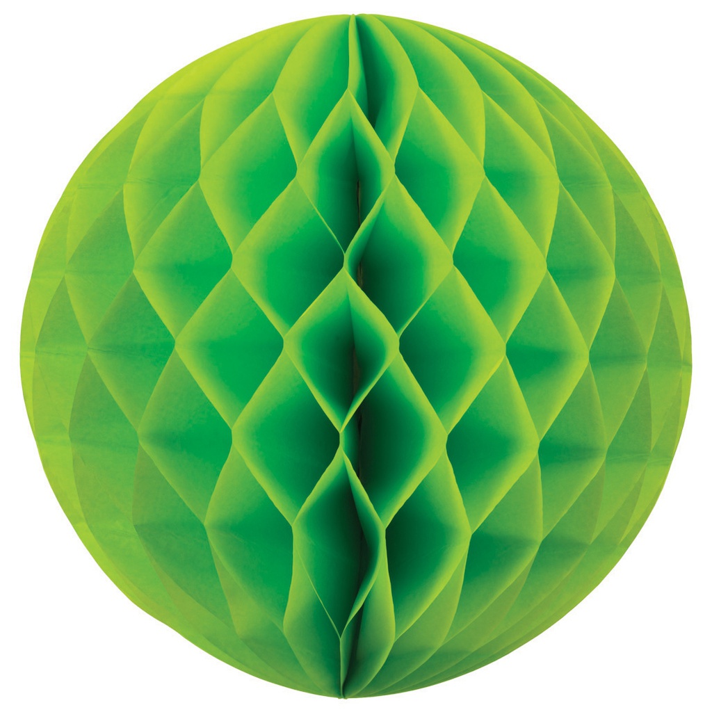 FS  Honeycomb Ball Lime Green  35cm 1 pk (D)