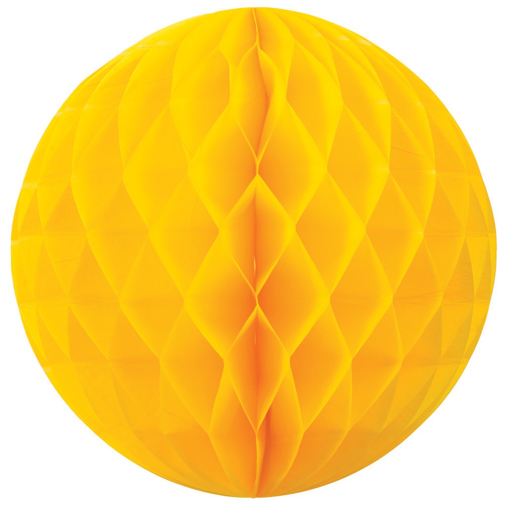 FS  Honeycomb Ball Yellow  35cm 1 pk (D)