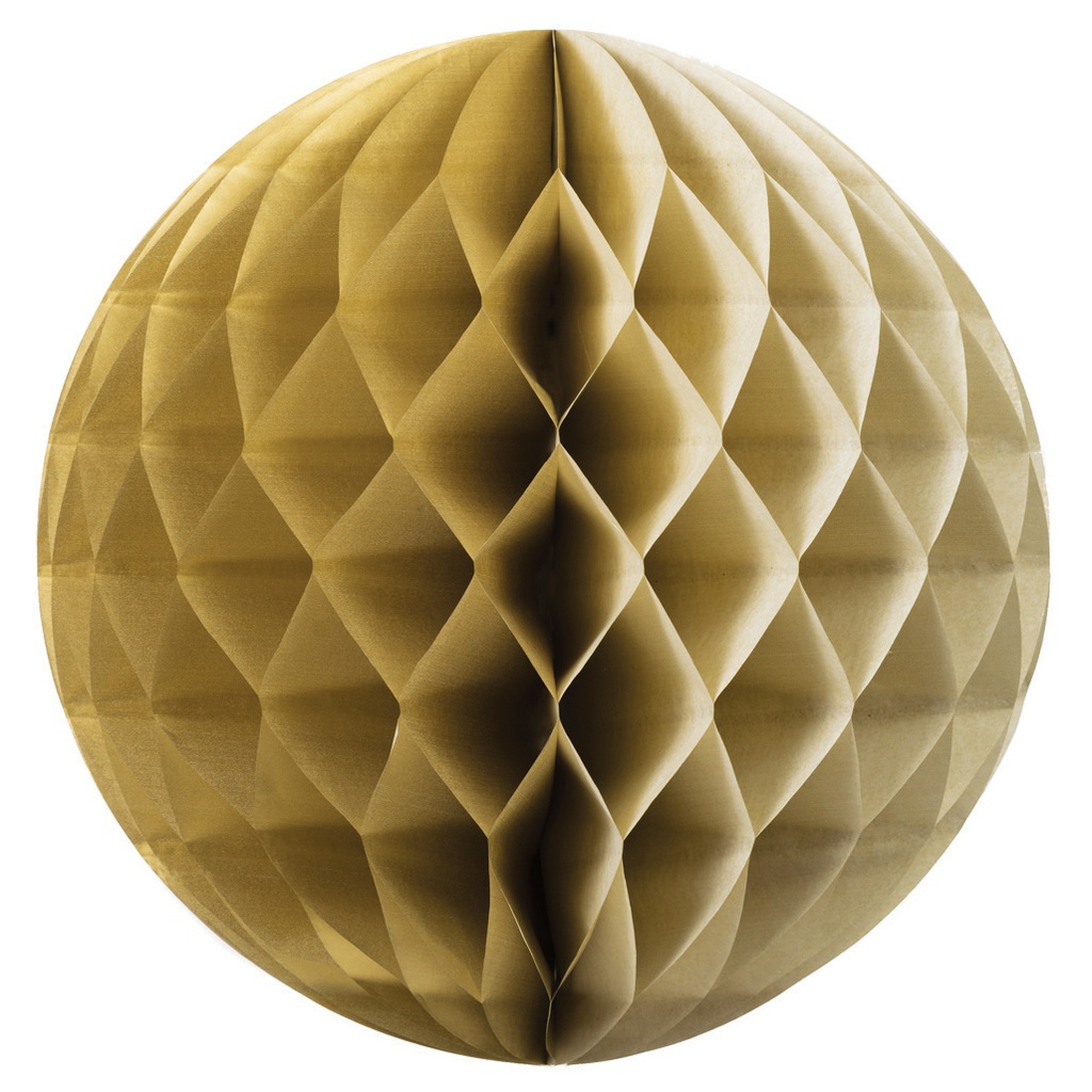 FS  Honeycomb Ball Metallic Gold  35cm 1 pk (D)