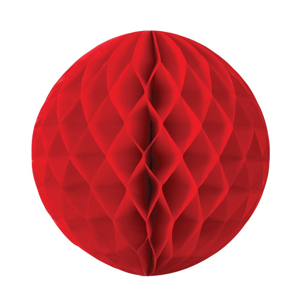 FS  Honeycomb Ball Apple Red  25cm 1 pk (D)