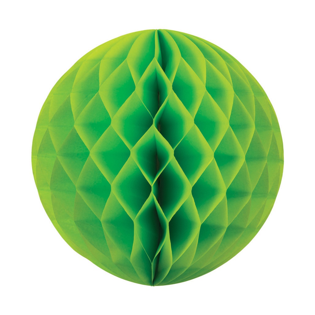 FS  Honeycomb Ball Lime Green  25cm 1 pk (D)