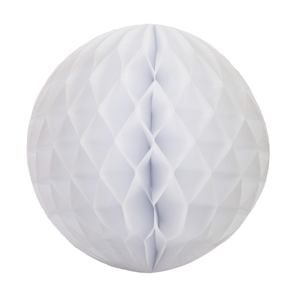 FS  Honeycomb Ball White  25cm 1 pk