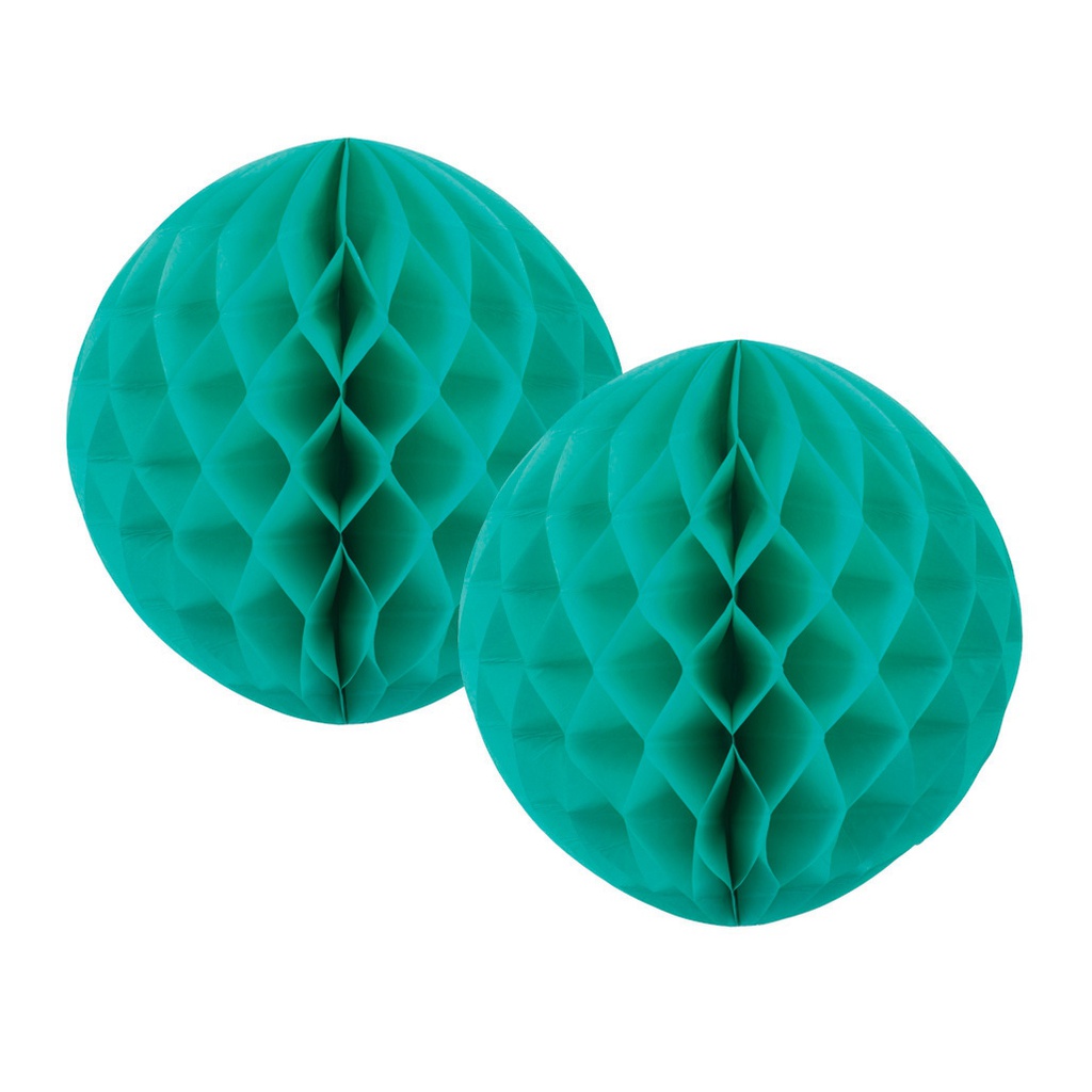 FS  Honeycomb Ball Classic Turquoise  15cm 2 pk