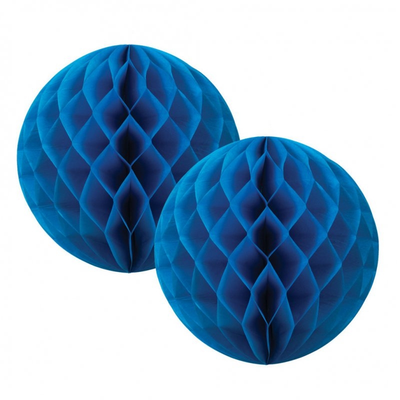 FS  Honeycomb Ball True Blue  15cm 2 pk
