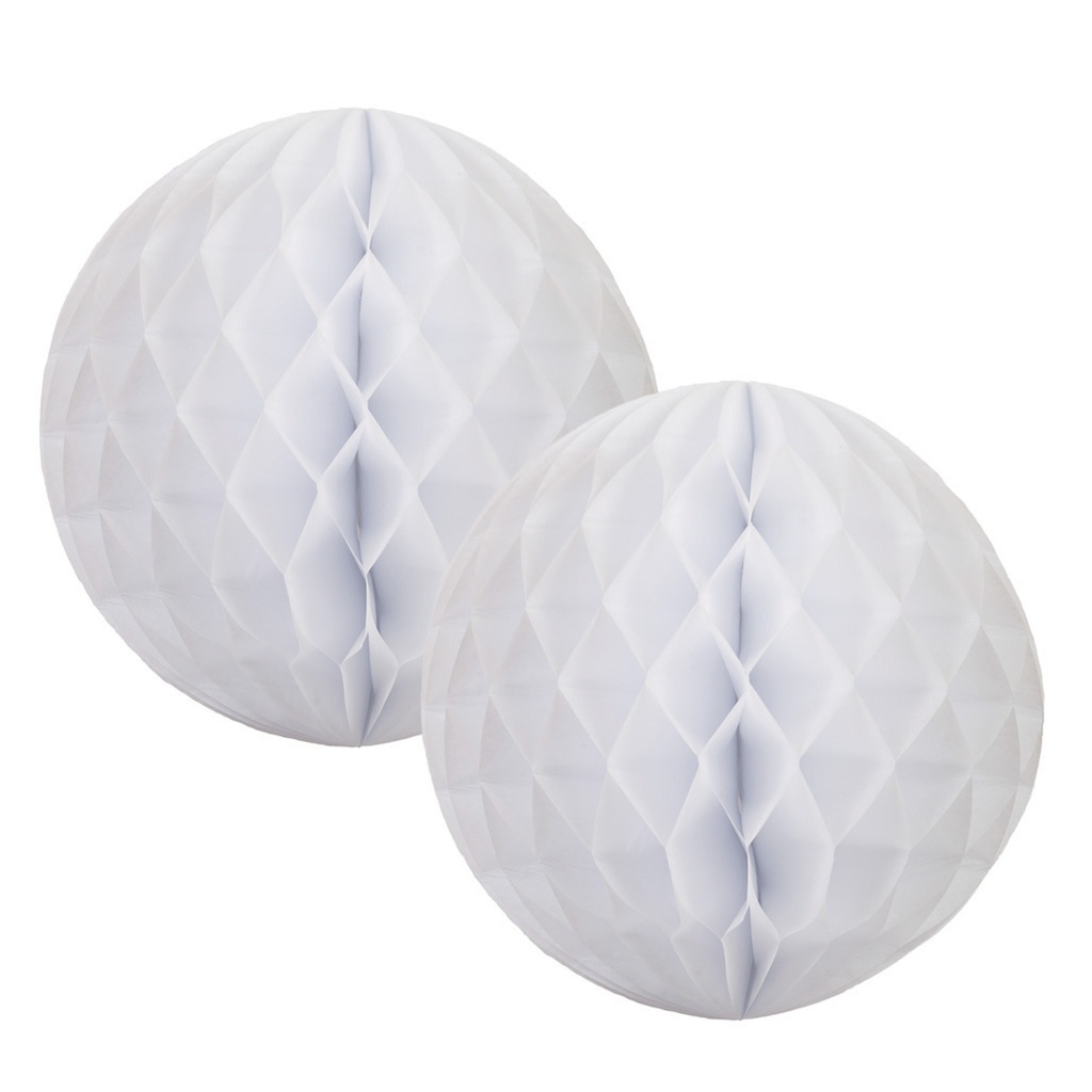 FS  Honeycomb Ball White  15cm 2 pk