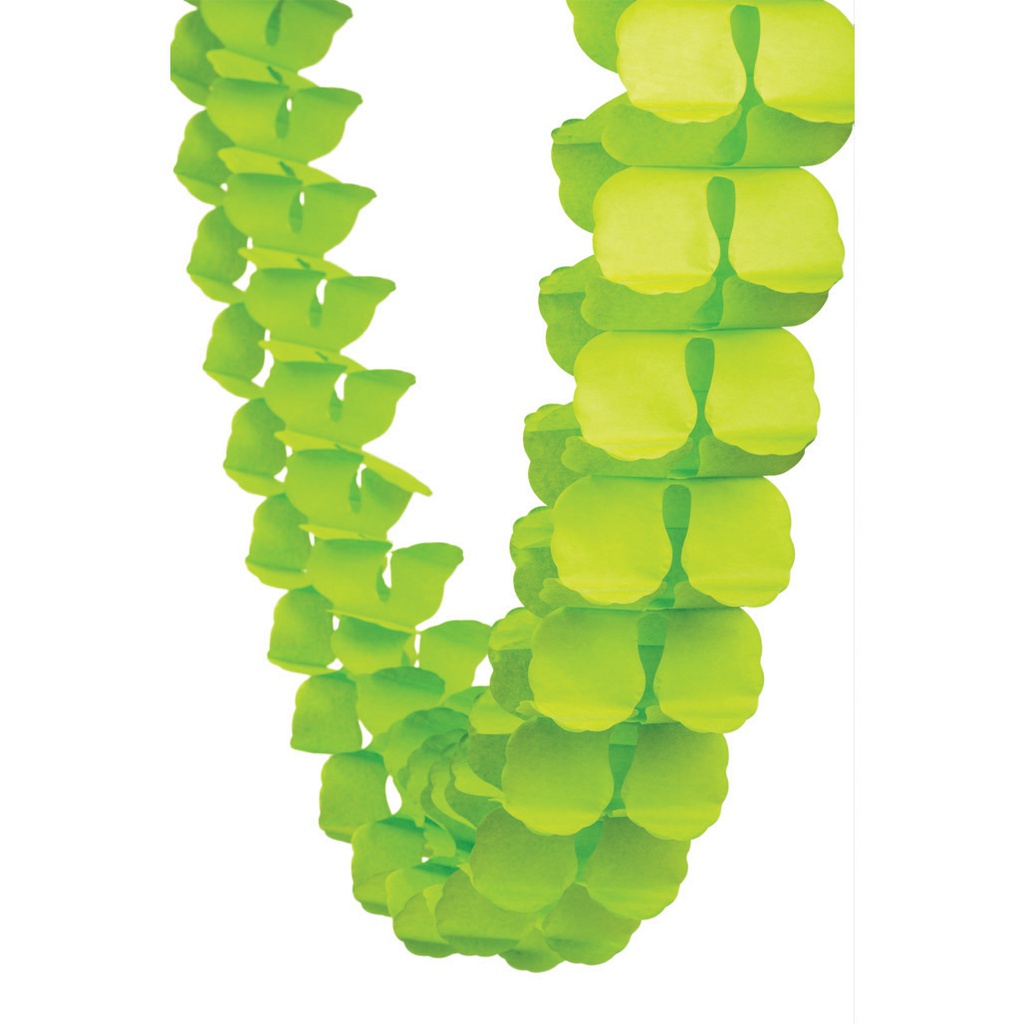 FS  Honeycomb Garland Lime Green 4m 1 pk