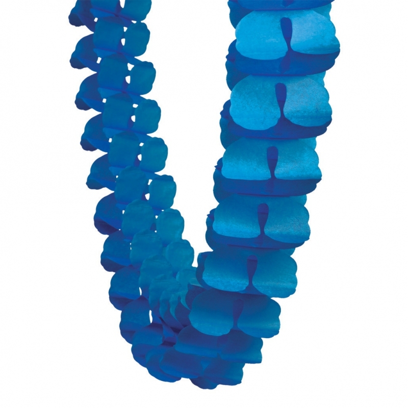 FS  Honeycomb Garland True Blue 4m 1 pk