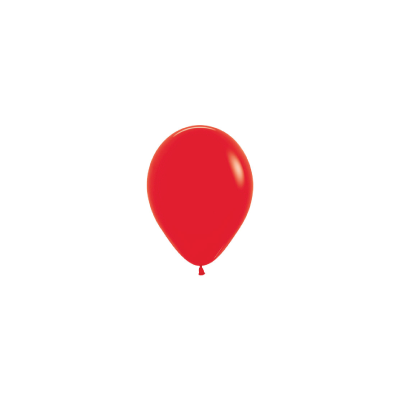 Fashion Red 12cm Round Balloon 100pk