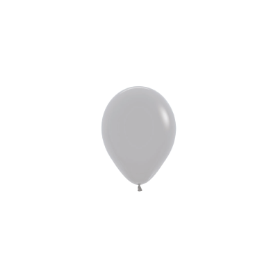 Fashion Grey 12cm Round Balloon 100pk