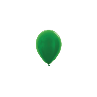 Metallic Green 12cm Round Balloon 100pk