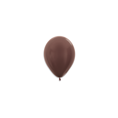 Metallic Chocolate 12cm Round Balloon 100pk (D)