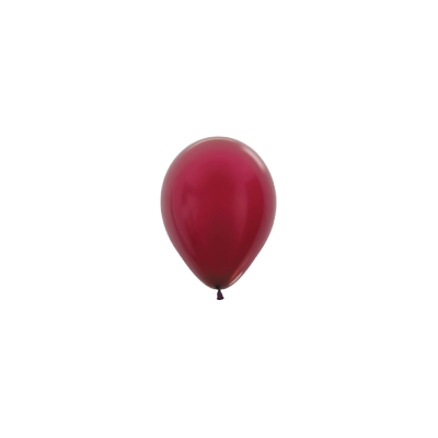 Metallic Burgundy 12cm Round Balloon 100pk