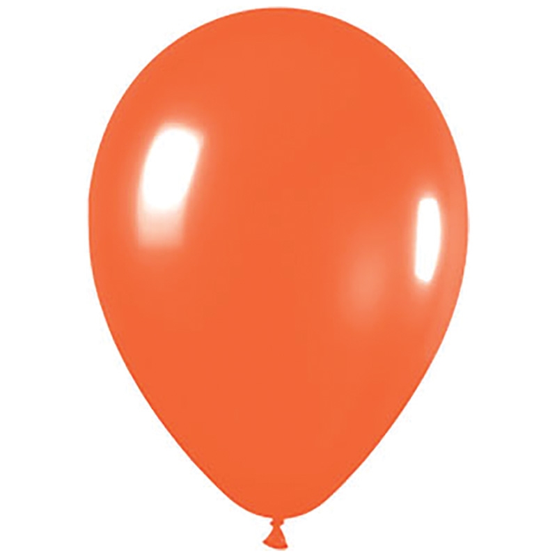 Fashion Orange 30cm Round Balloon 100pk