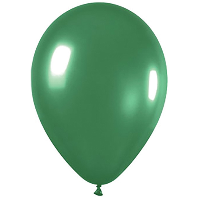 Metallic Green 30cm Round Balloon 100pk