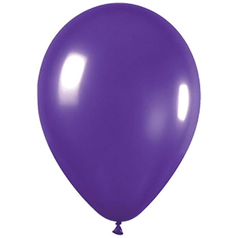Metallic Purple 30cm Round Balloon 100pk