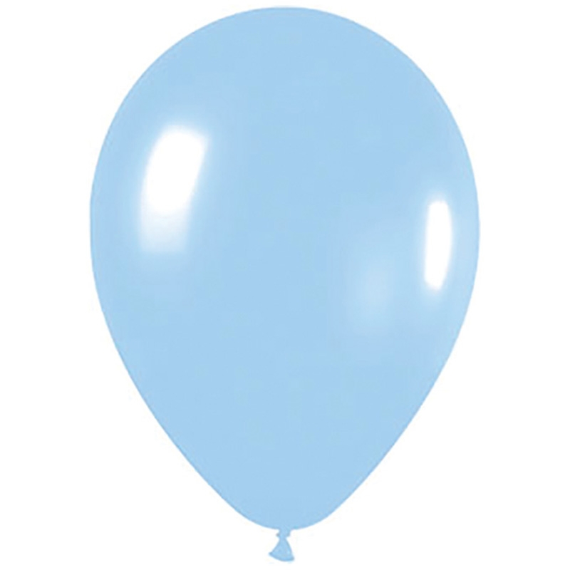 Pearl Blue 30cm Round Balloon 100pk