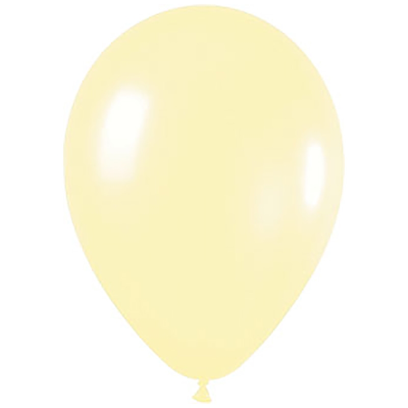 Pearl Yellow 30cm Round Balloon 100pk (D)