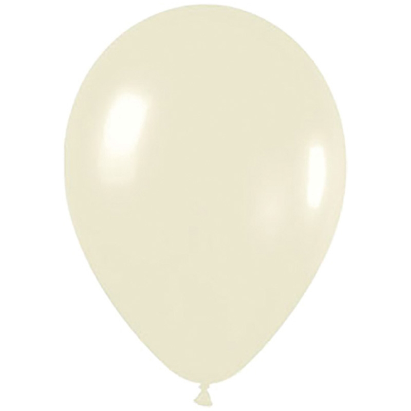 Pearl Ivory 30cm Round Balloon 100pk (D)