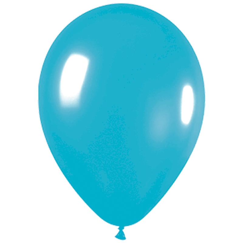 Pearl Teal 30cm Round Balloon 100pk