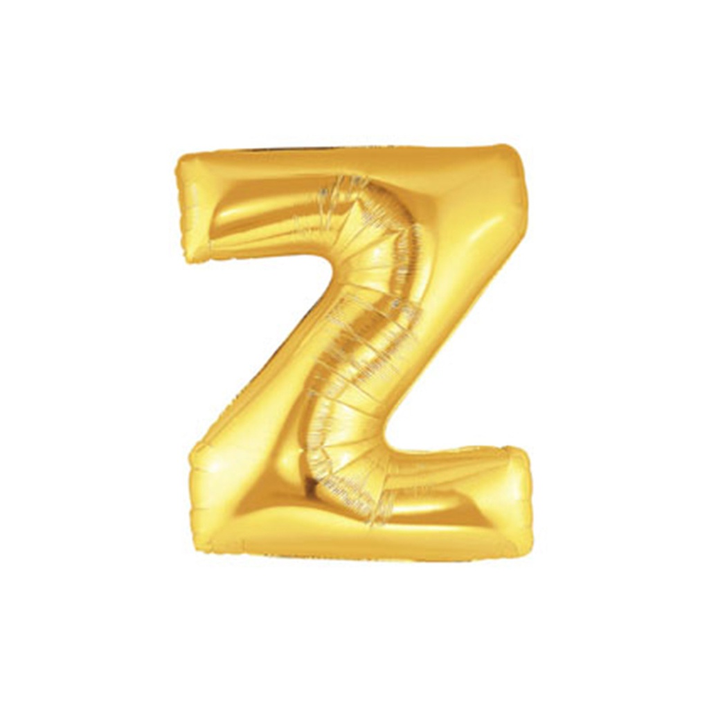 M/Loon Mini Z Gold Foil Balloon 7&quot; 1pk