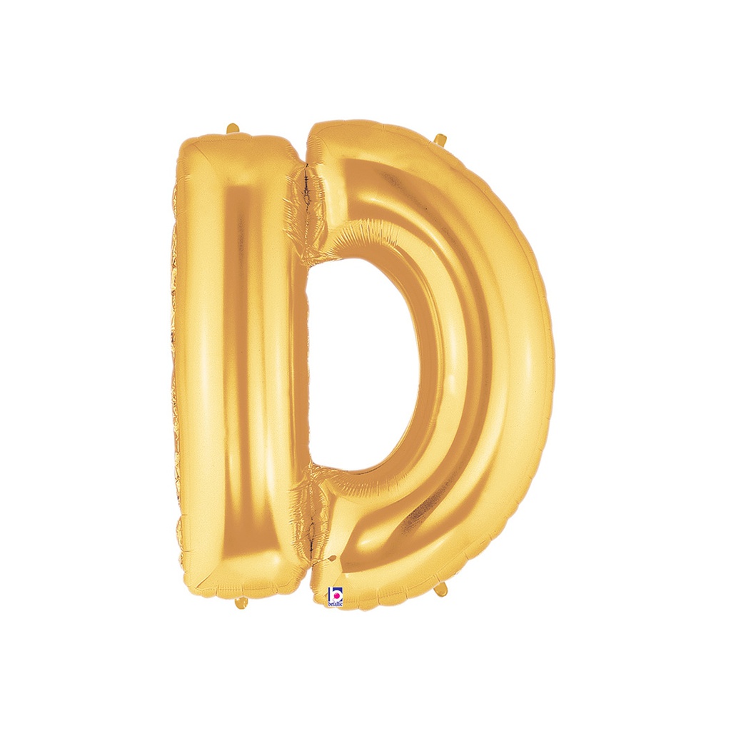 M/Loon Jnr D Gold Foil Balloon 14&quot; 1pk