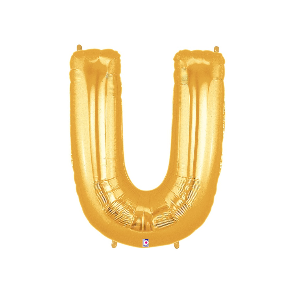 M/Loon Jnr U Gold Foil Balloon 14&quot; 1pk