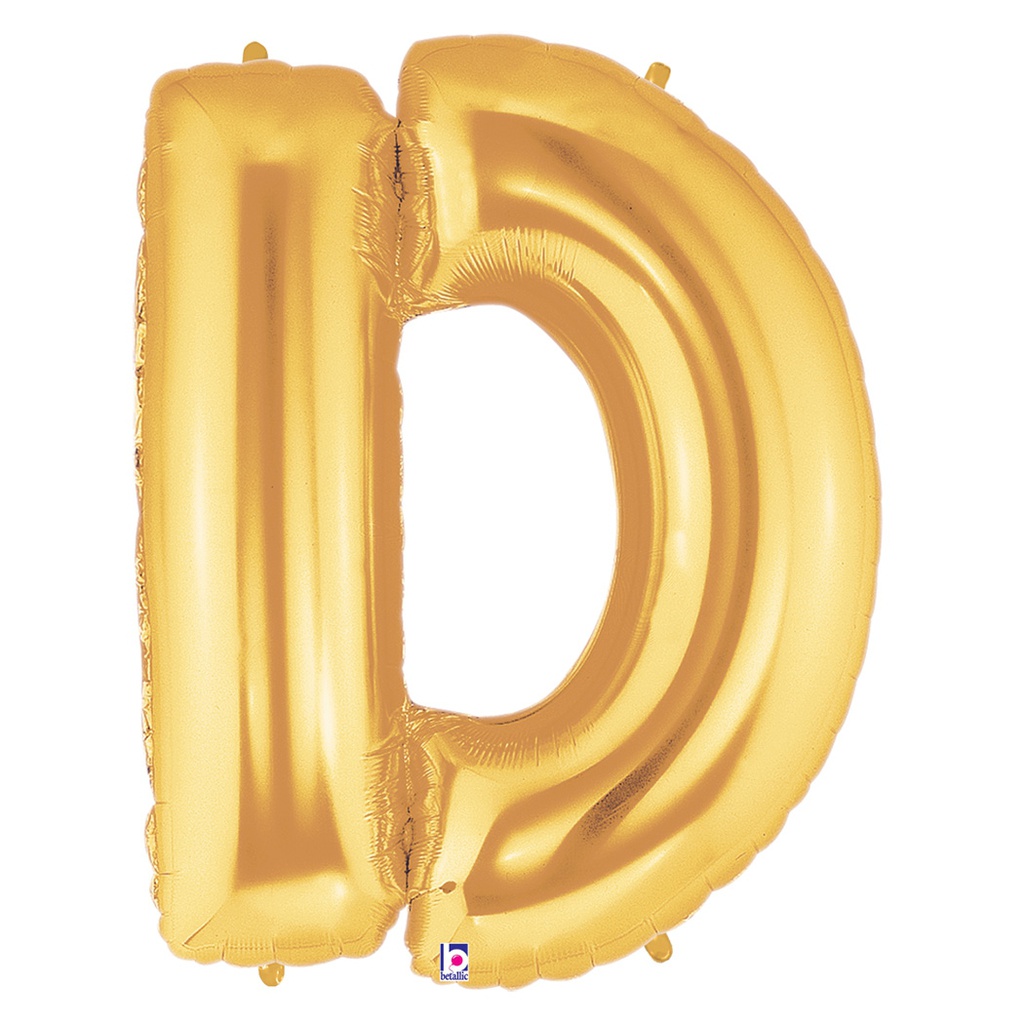 Megaloon D Gold Foil Balloon 40&quot; 1pk