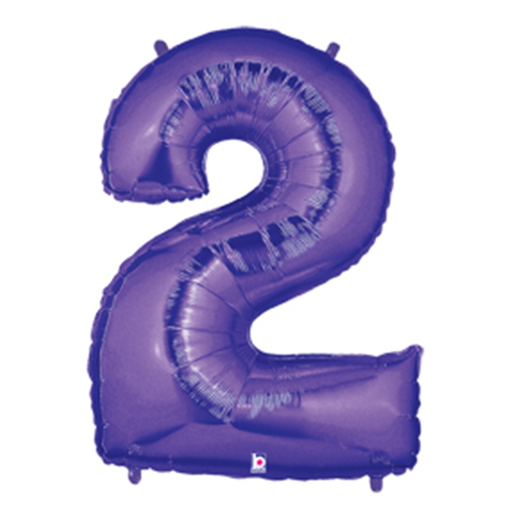 Megaloon 2 Purple Foil 40&quot; 1pk (D)