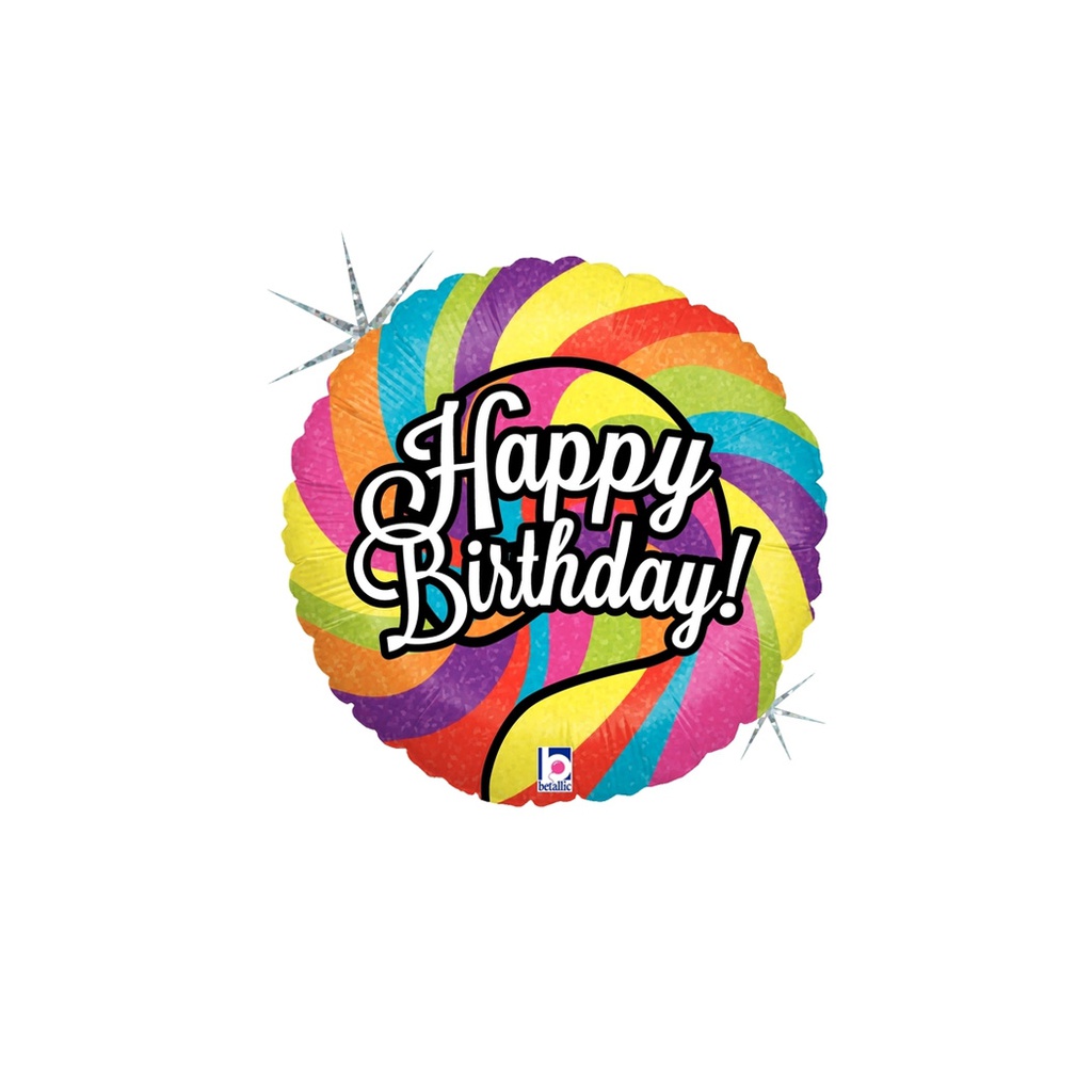 Lollipop Birthday Mini Foil Balloon 4” 1pk