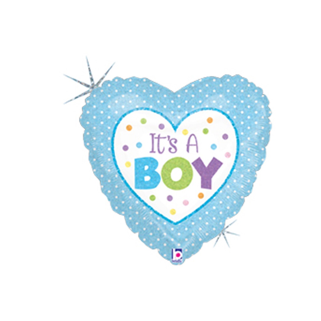 Dots Baby Boy Holo 18/45cm Heart