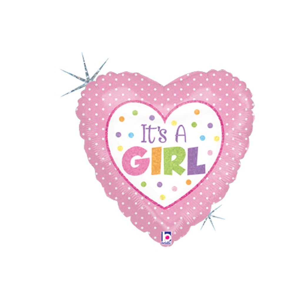 Dots Baby Girl Holo 18/45cm Heart
