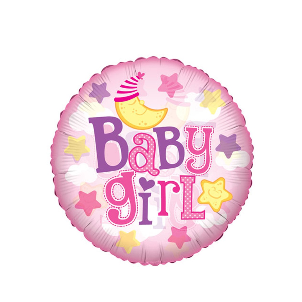 Baby Girl Moon Clear View 24&quot; Rnd Each (N)