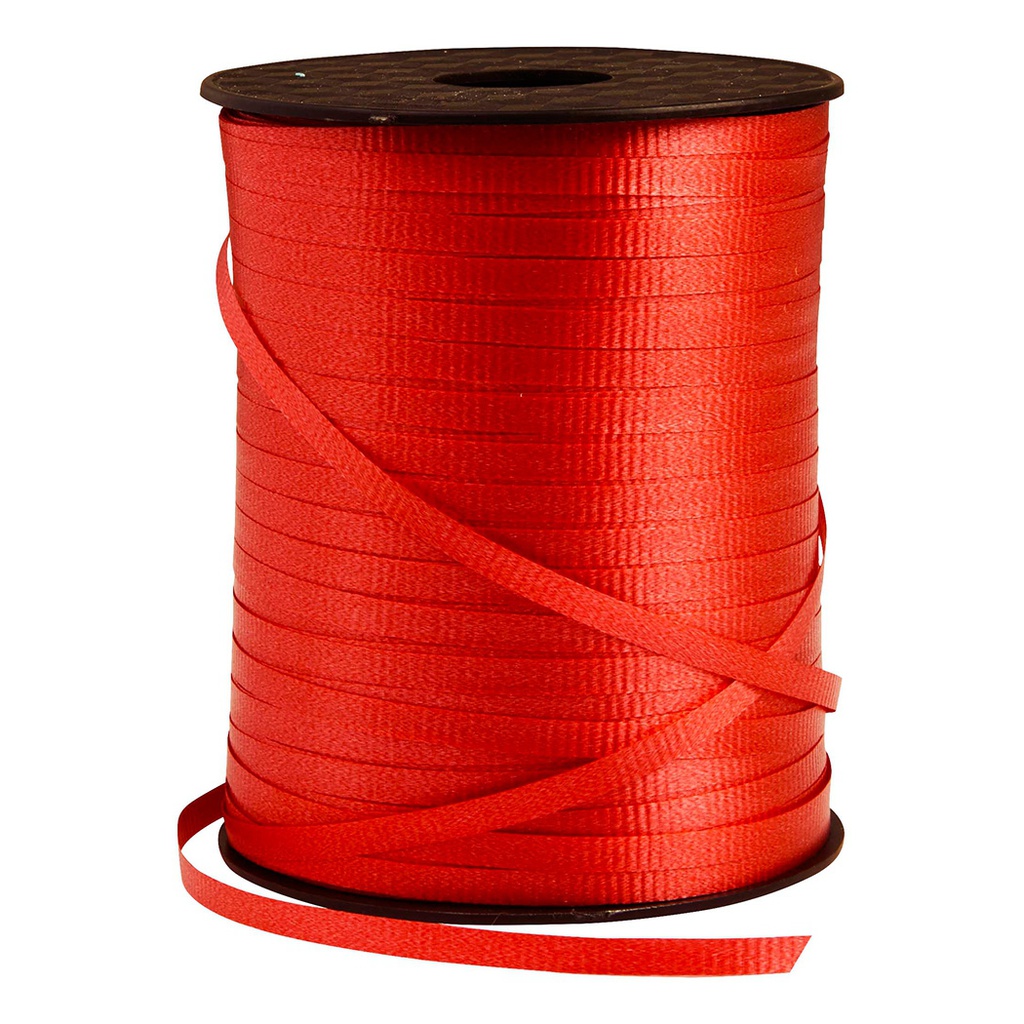 FS Crimped Ribbon 5mm x 500Y Spool Apple Red