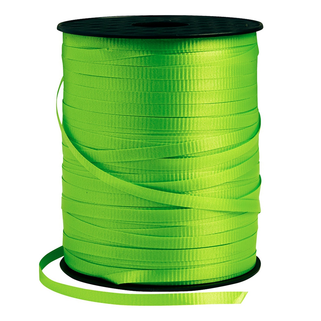 FS Crimped Ribbon 5mm x 500Y Spool Lime Green