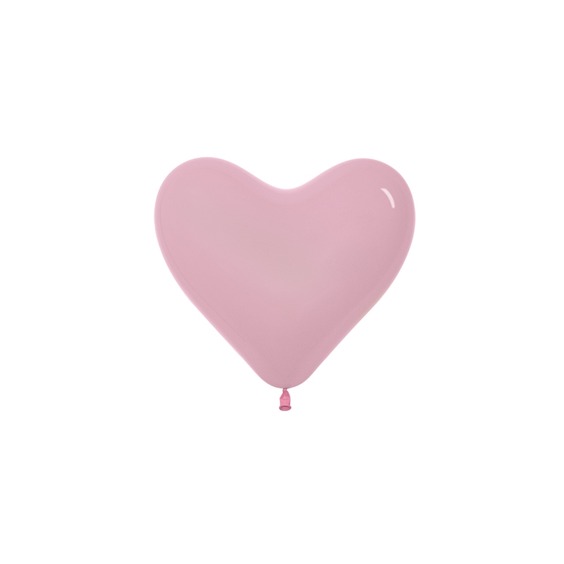 Fashion Pink 12cm Heart Balloon 100pk