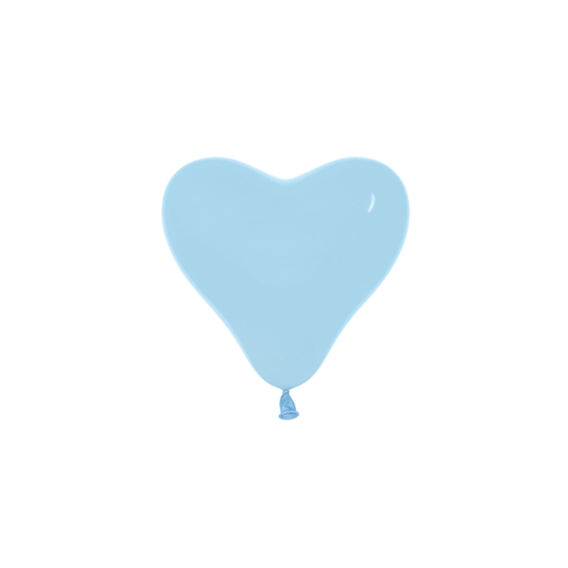 Fashion Blue 12cm Heart Balloon 100pk