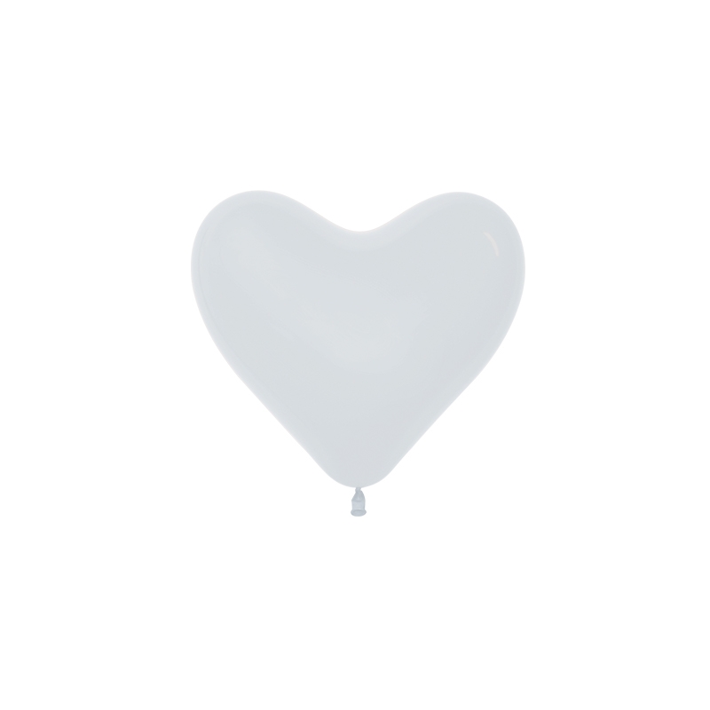 Crystal Clear 12cm Heart Balloon 100pk