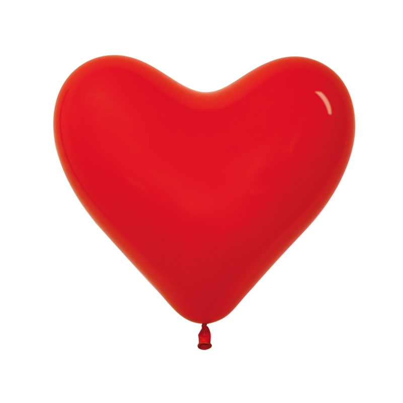 Fashion Red 36cm Heart Balloon 50pk (D)