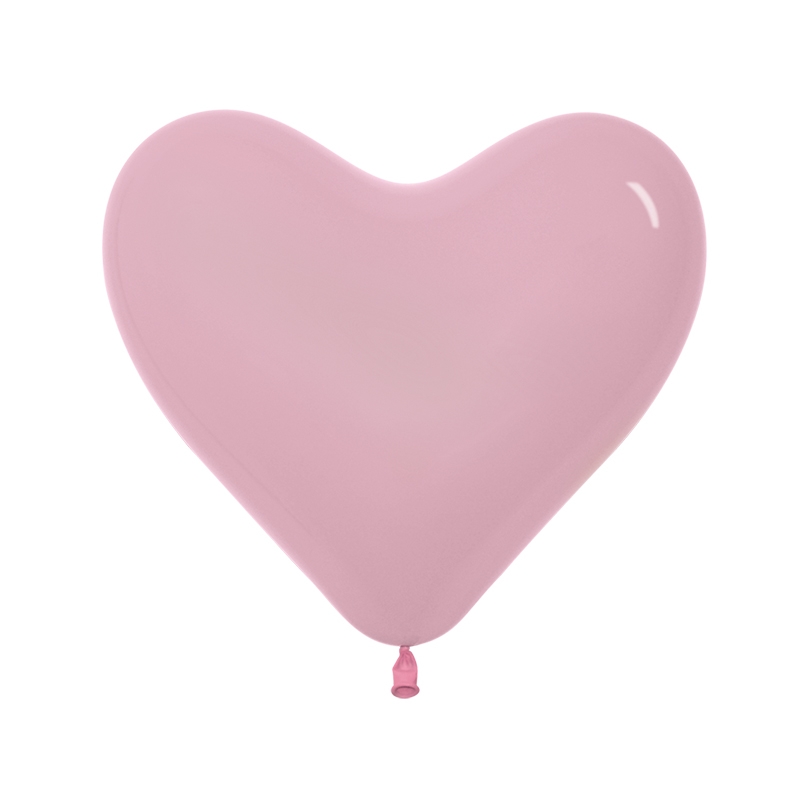 Fashion Pink 36cm Heart Balloon 50pk (D)