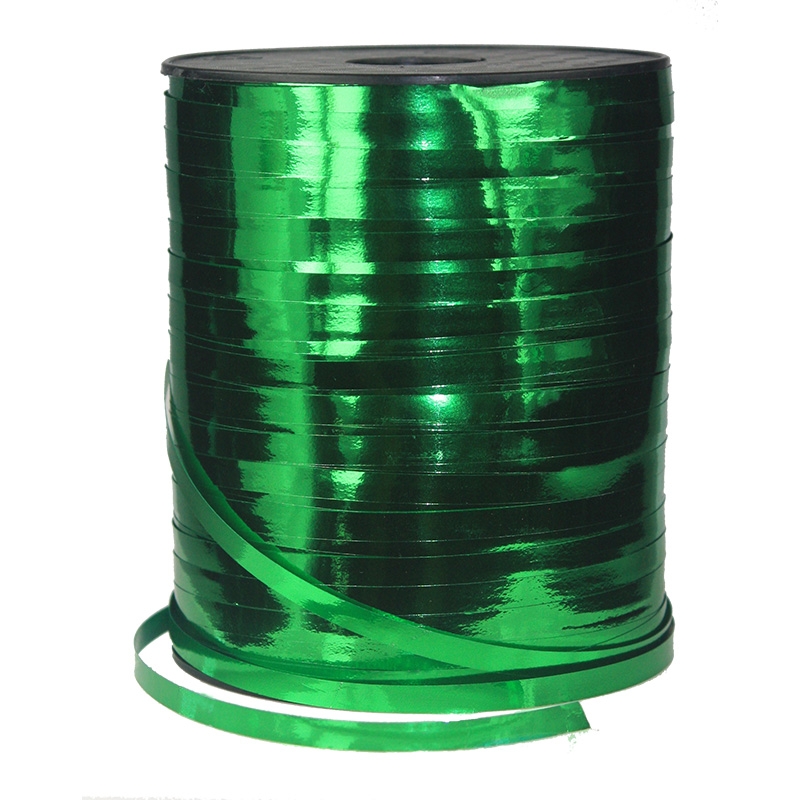 FS Crimped Ribbon 5mm x 500Y Spool Met / Green