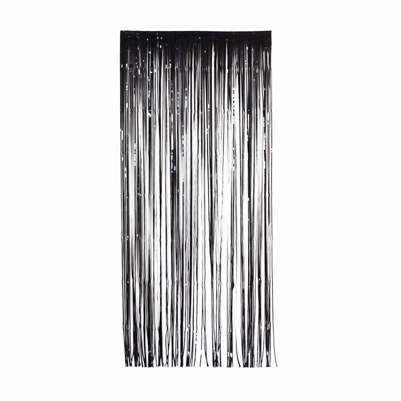 FS Metallic Curtains 90x 200cm -Black