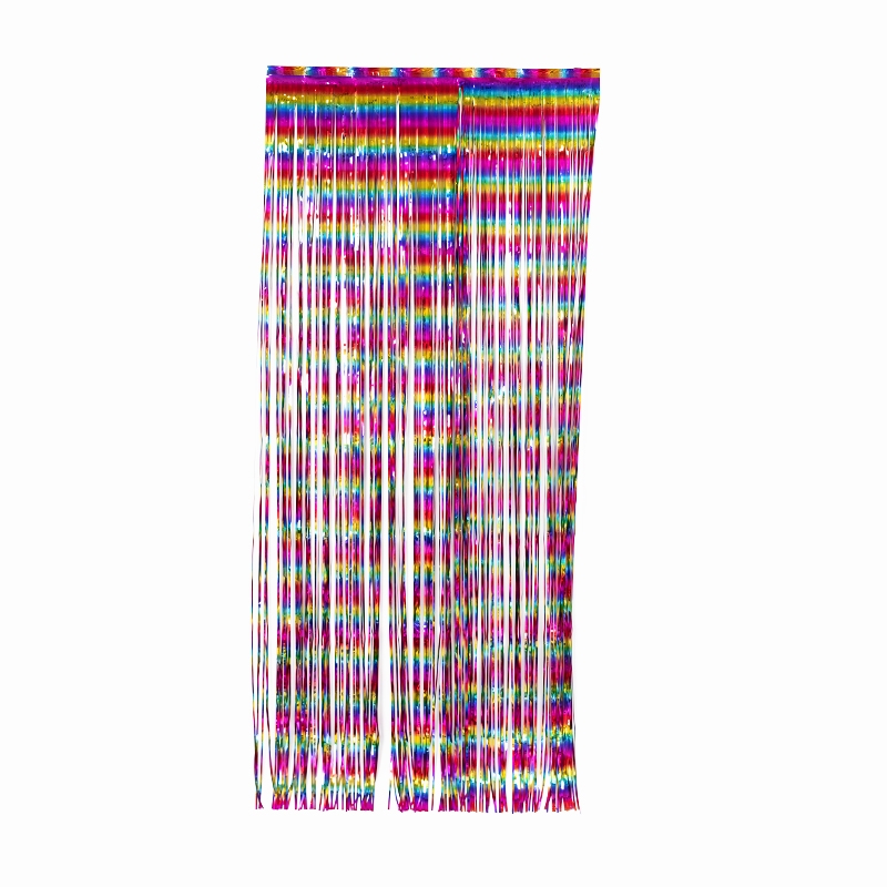 FS Metallic Curtains 90x 200cm - Multi