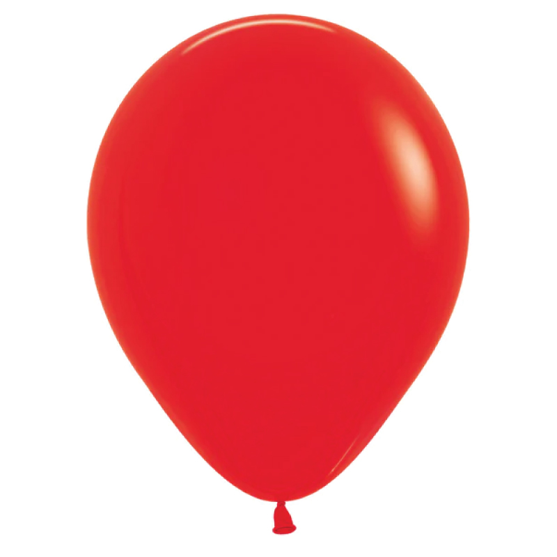 Matte Red 30cm Round Balloon 18pk