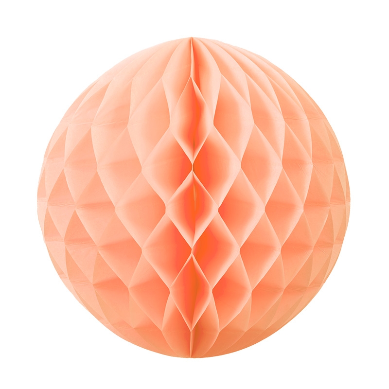 FS Honeycomb Ball Peach 25cm 1pk