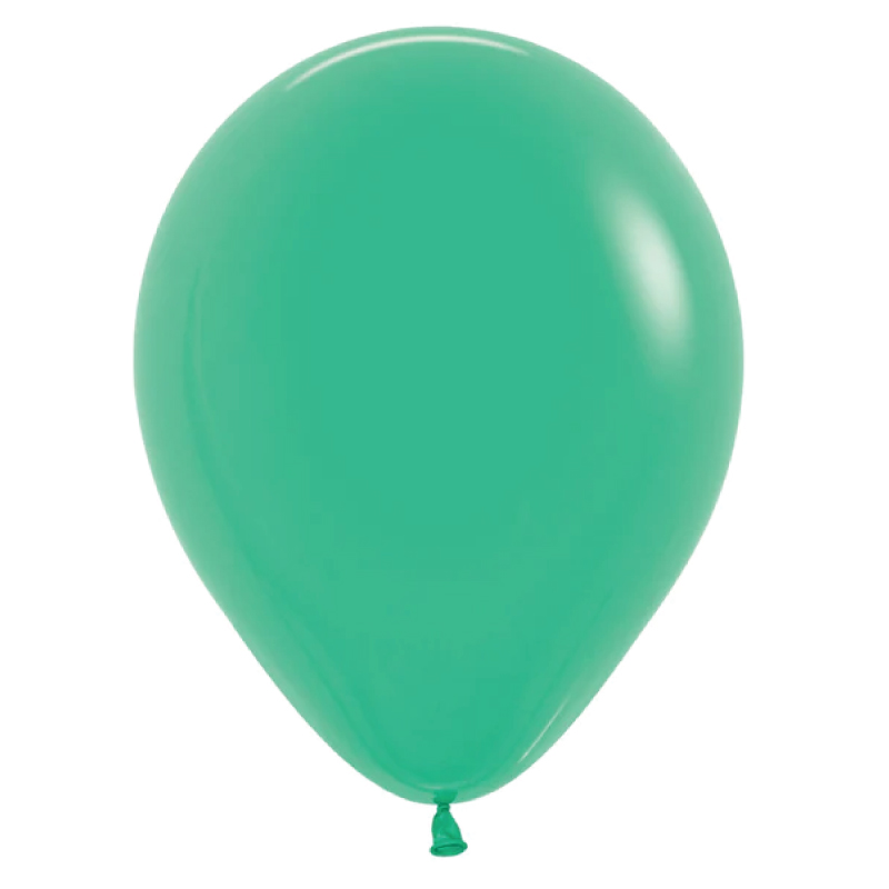 Matte Green 30cm Round Balloon 18pk