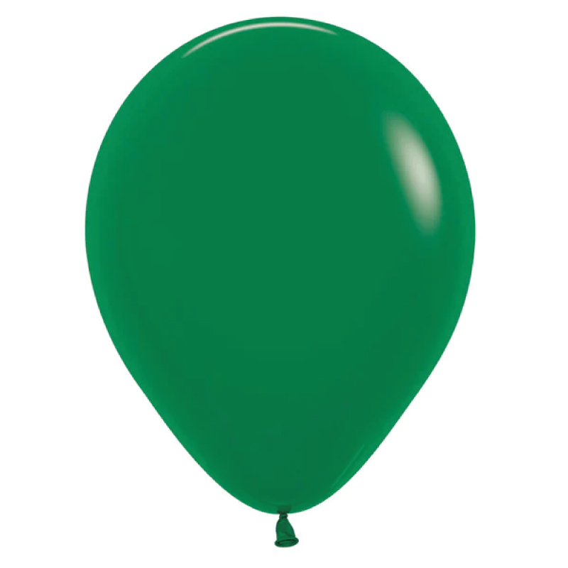 Matte Forest Green 30cm Round Balloon 18pk