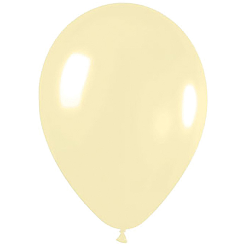 Matte Pastel Ivory 30cm Round Balloon 18pk