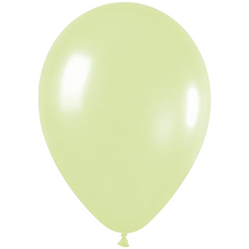 Shimmer Pearl Lime Green 30cm Round Balloon 18pk (D)