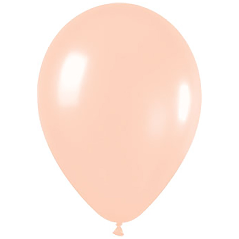 Shimmer Pearl Peach 30cm Round Balloon 18pk (D)