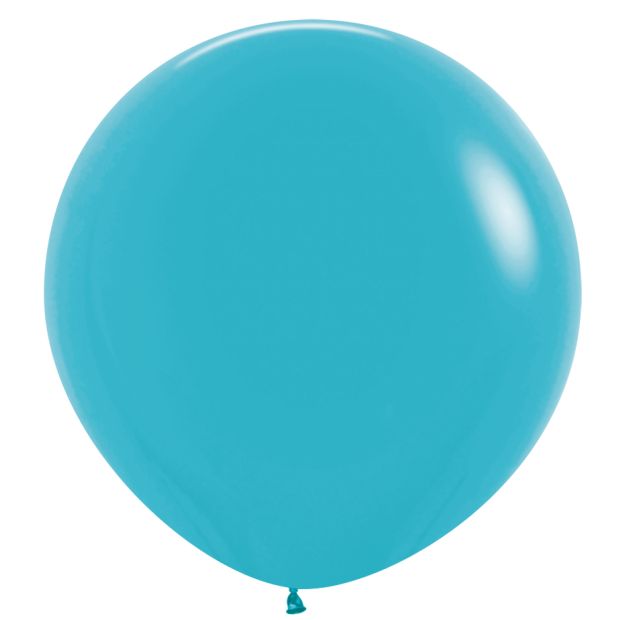 Matte Caribbean Blue 90cm Balloon 1pk